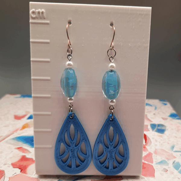 Blue Sigil Earrings