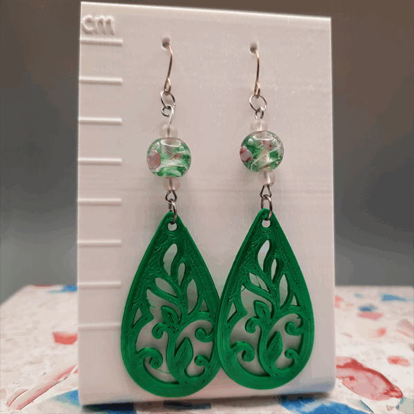 Green Vine Earrings