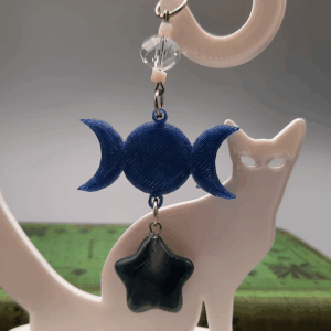 TriMoon Drop- Green Agate