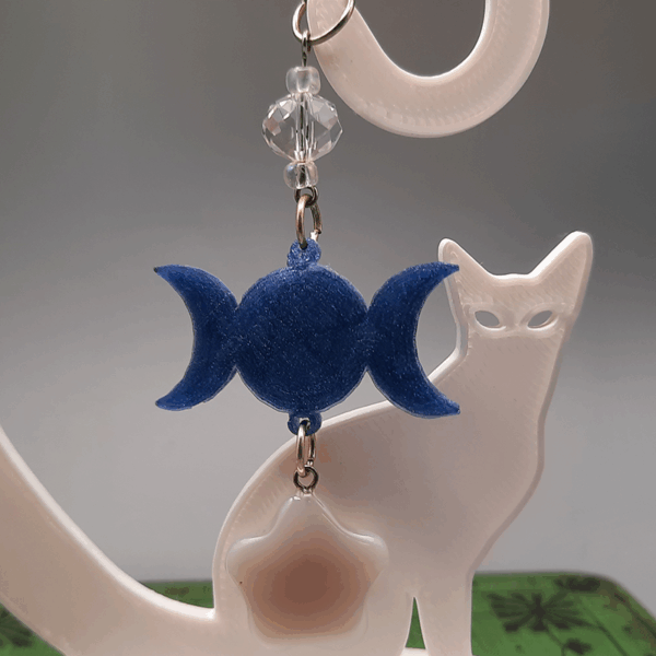 TriMoon Drop- White Agate