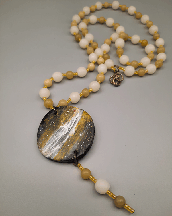 Yellow Nebula Necklace